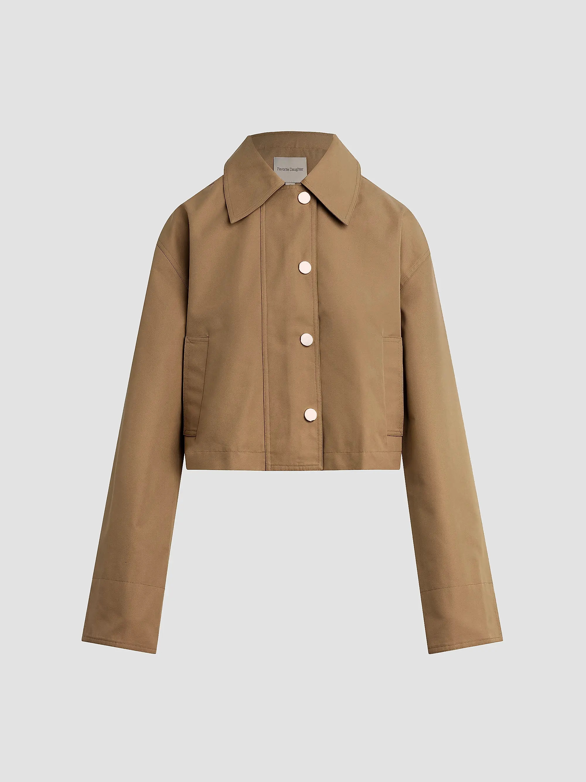 The Rue Cotton-Blend Crop Jacket | Saks Fifth Avenue