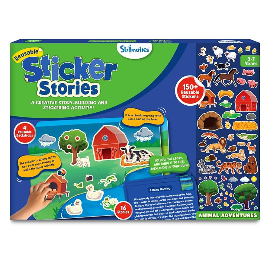 Skillmatics Activity Kit - Creative Storytelling & Skill Building with 150+ Reusable Stickers, Ed... | Amazon (US)