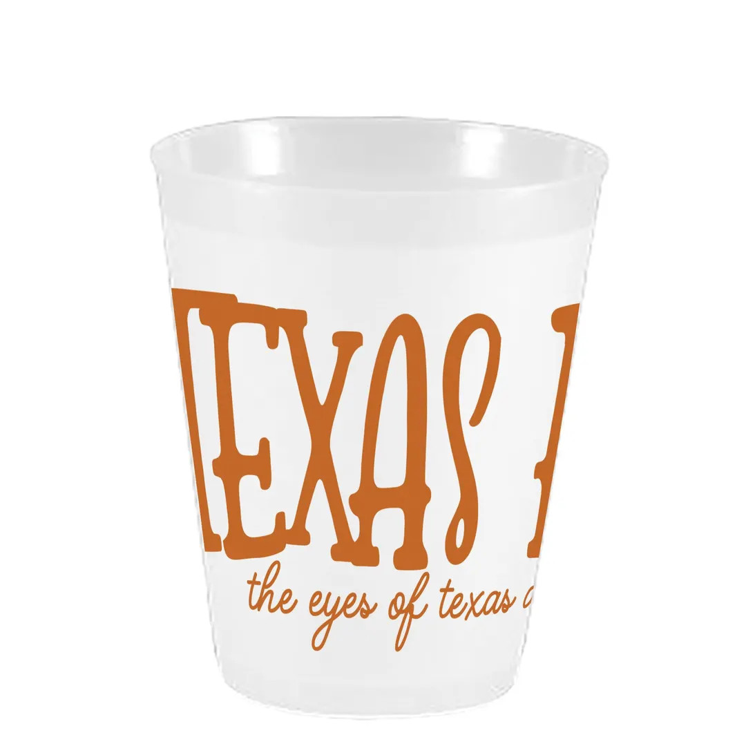 UT Longhorn Cups - 10 Pack 16oz - Officially Licensed University of Texas Eyes of Texas Are Upon ... | Etsy (US)