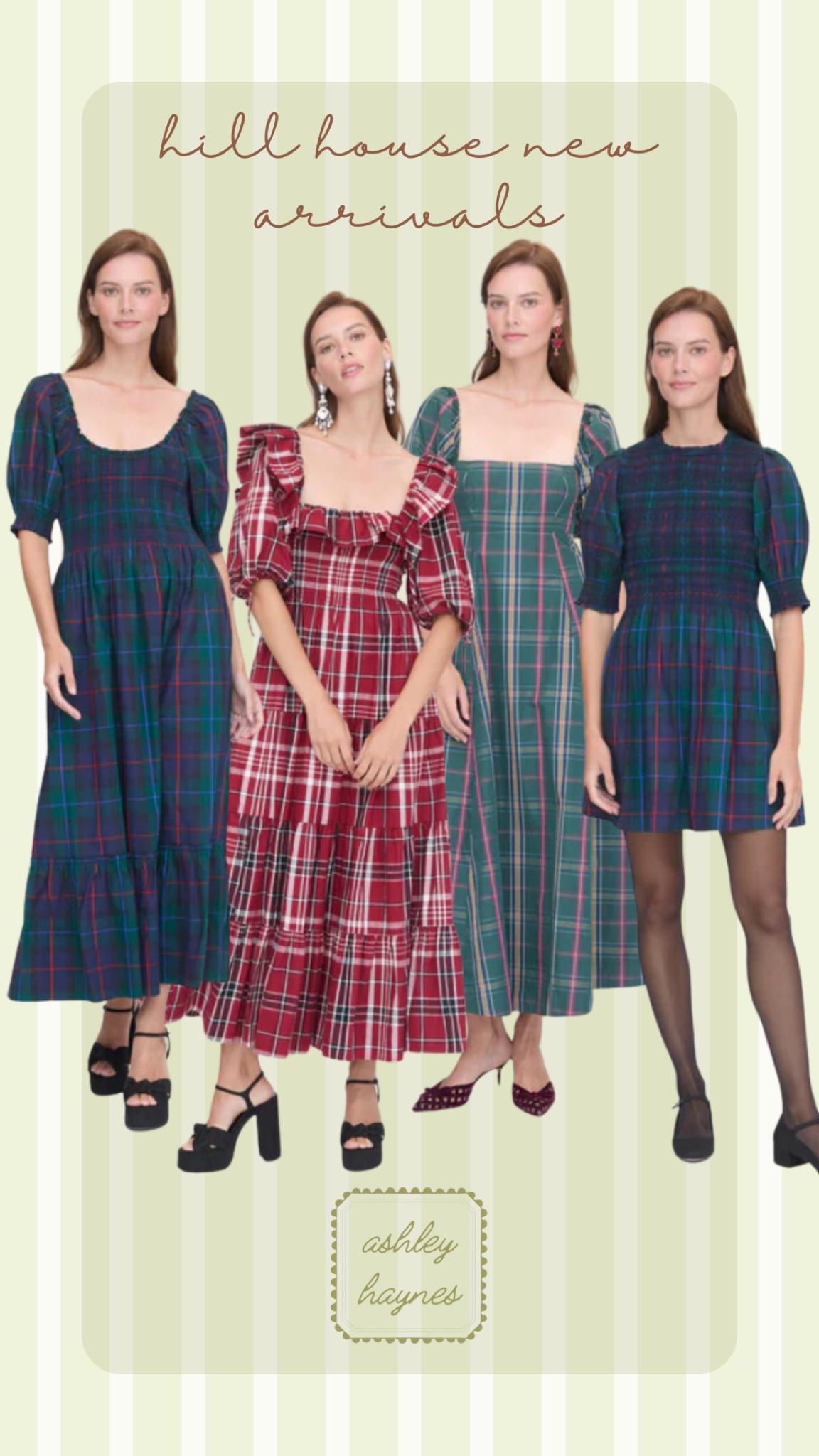 Hill House just dropped their holiday tartan collection! ✨❤️