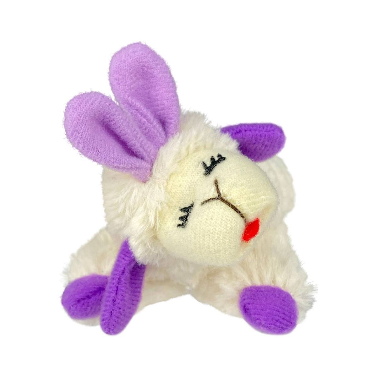 Multipet Easter Lamb Chop with Purple Bunny Ears and Paws Cat Toy | Target