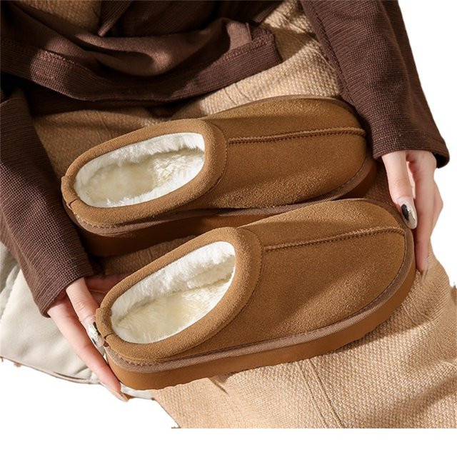 Women's Slippers Thick Soled Mini Boots Short Ankle Boots Plush Lined Sneakers House Slippers Ant... | Walmart (US)