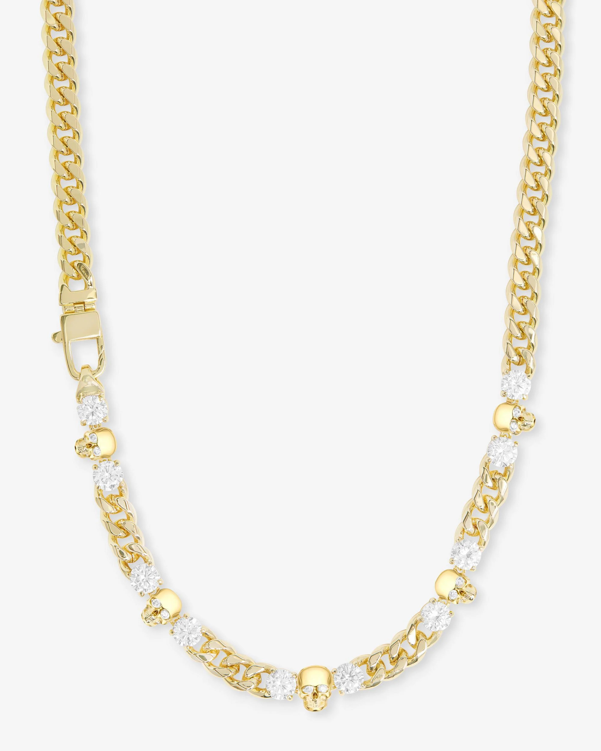 Ride or Die 6.8mm Gold Cuban Necklace | Edgy Luxury | Melinda Maria Jewelry