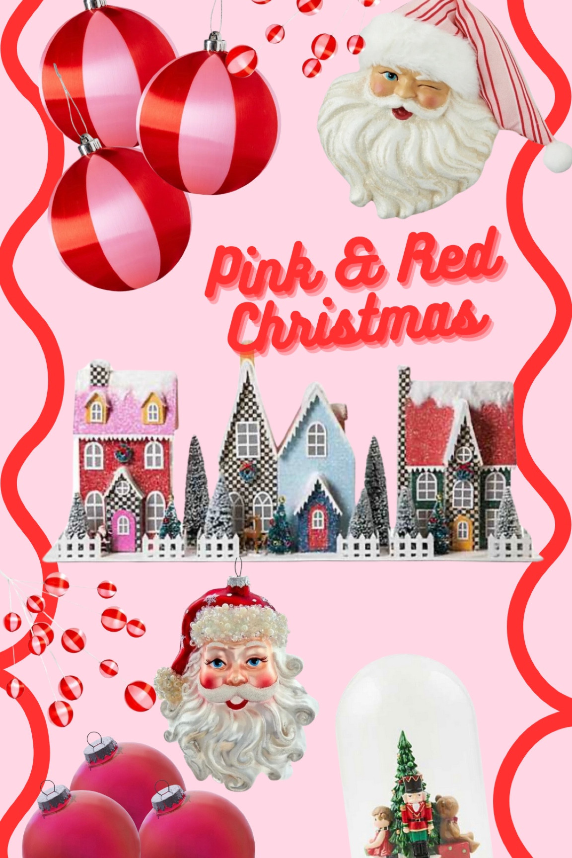 This year, our home is decorated in “Santa Theme”! I love a jolly Santa holiday vibe. Shop some of the items I’ve scooped up for decorating this year! #christmasdecor #mackenziechilds #holiday