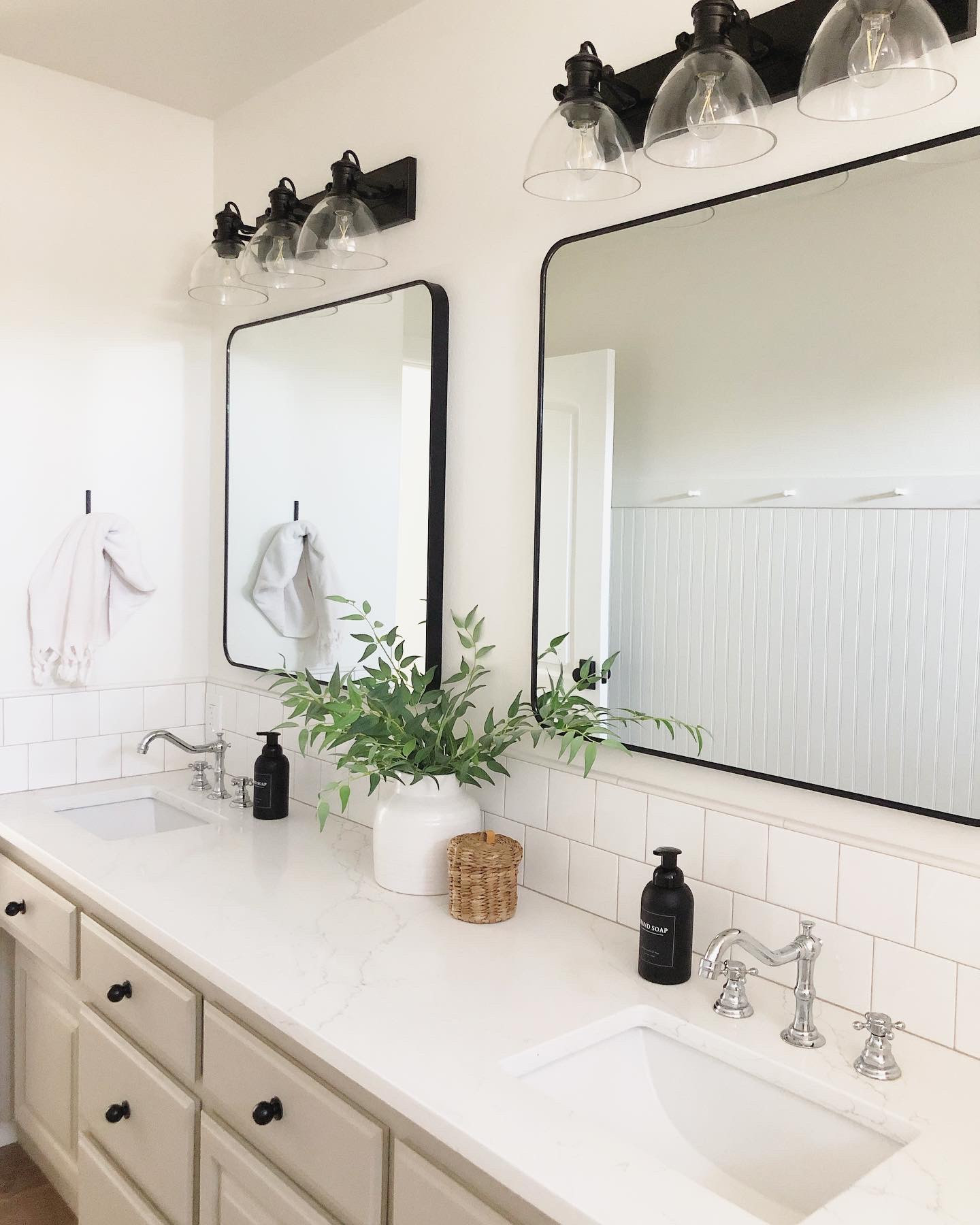 Bathroom renovation, painted cabinets, chalk paint, bathroom remodel, bathroom mirrors, bathroom light fixtures, bathroom inspiration, bathroom decor

Paint color is Solid Wood with a clear wax. No prep and I used a foam roller to paint.

#LTKStyleTip #LTKHome