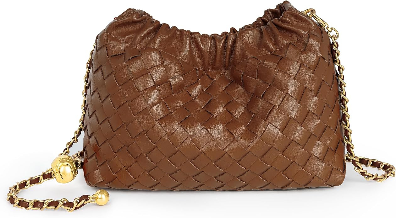 Joryin Woven Women's Crossbody Bag & Evening Purse, Trendy Dumpling Clutch & Hobo Cloud Shoulder ... | Amazon (US)