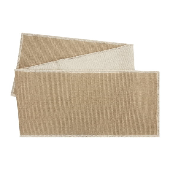 Better Homes & Gardens 90" x 14" Camel Suede/Natural Cotton Fringe Table Runner | Walmart (US)
