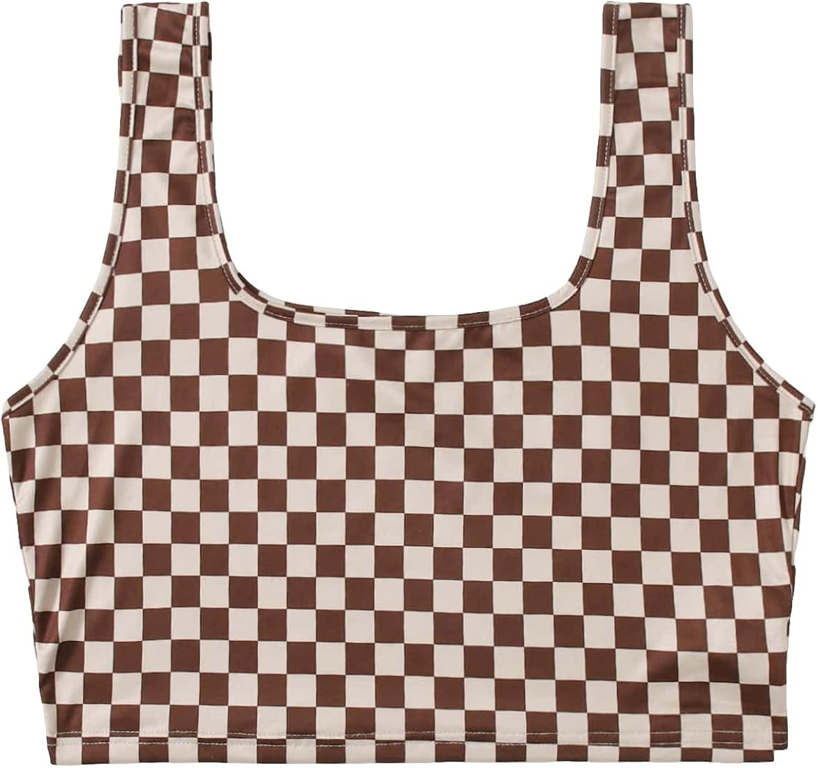 Women's Graphic Print Spaghetti Strap Casual Summer Workout Cami Crop Tank Tops | Amazon (US)