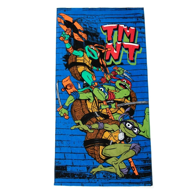 Nickelodeon TMNT Cotton Kids Beach Towel, 28" X 58" | Walmart (US)