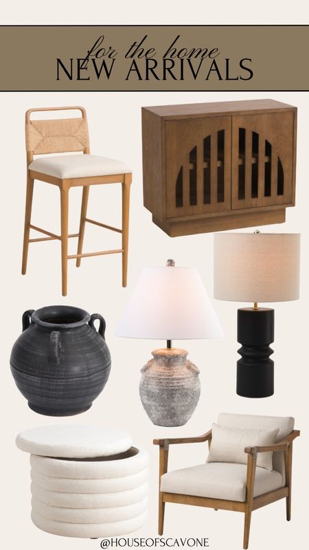 new arrivals for home decor
console table, counter stool, bar stool, vase, ceramic, lamp, table lamp, accent chair, ottoman, storage 

#LTKsalealert #LTKhome #LTKfindsunder100