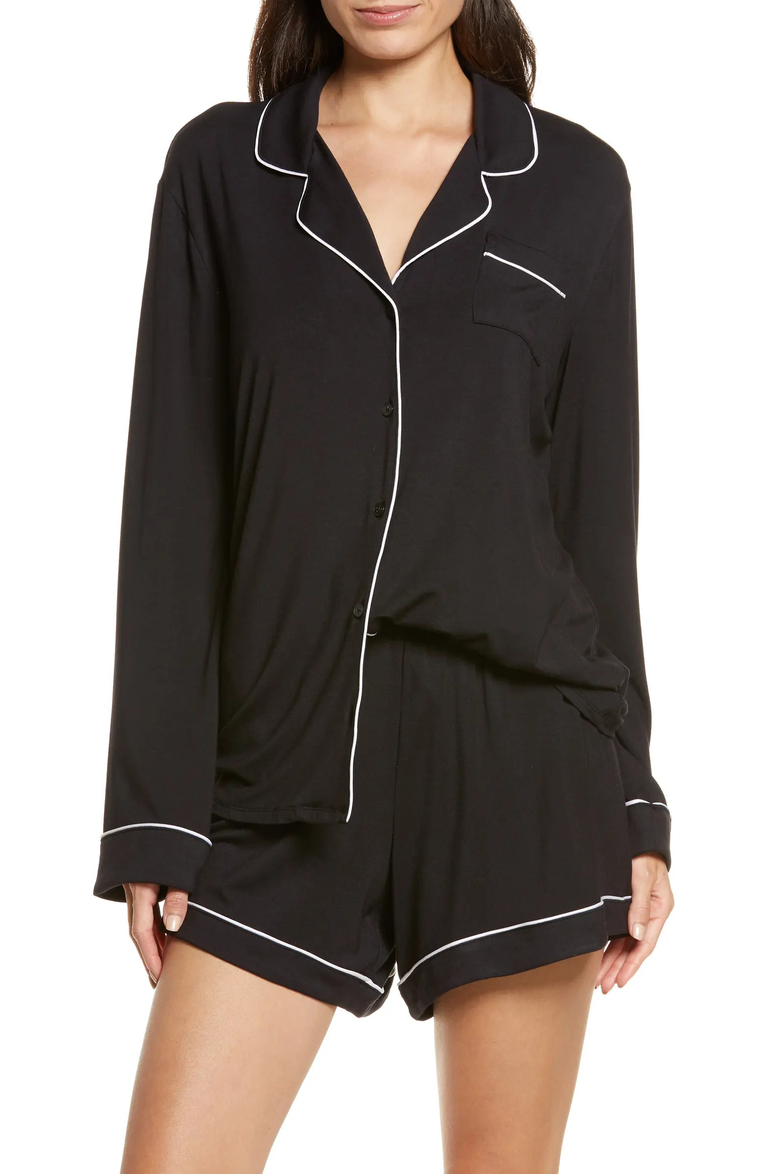 Moonlight Eco Long Sleeve Short Pajamas | Nordstrom