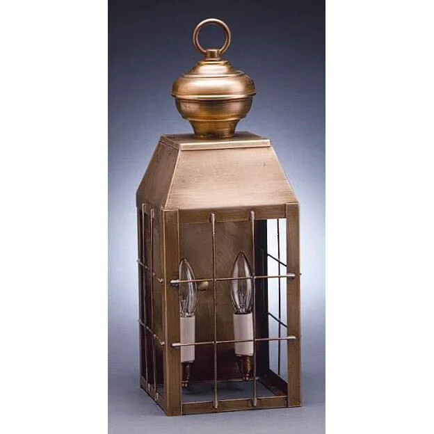 Woodcliffe 17 Inch Tall 2 Light Outdoor Wall Light by Northeast Lantern | 1800 Lighting