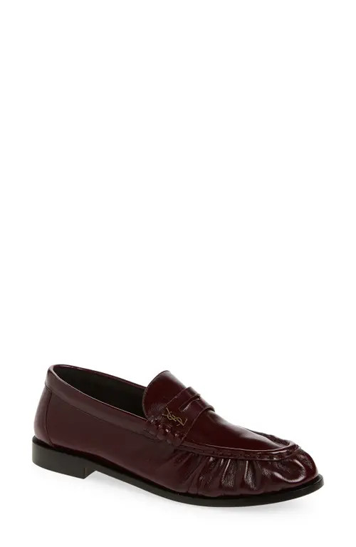 Saint Laurent Le Loafer in Vintage Bordeaux at Nordstrom, Size 36 | Nordstrom