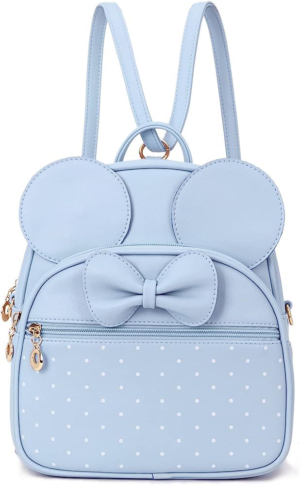 KL928 Girls Mini Backpack Bowknot Polka Dot Cute Daypacks Convertible Shoulder Bag Purse for Wome... | Amazon (US)