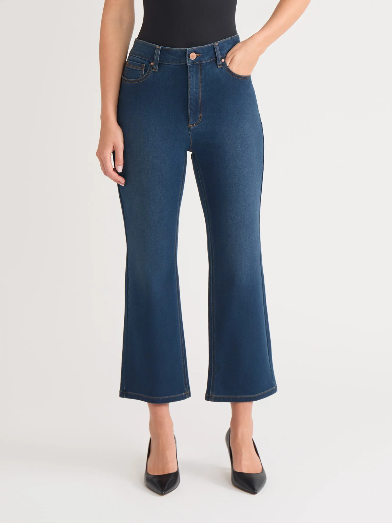 Lexington Cropped Kick Flare Jeans | Jones New York