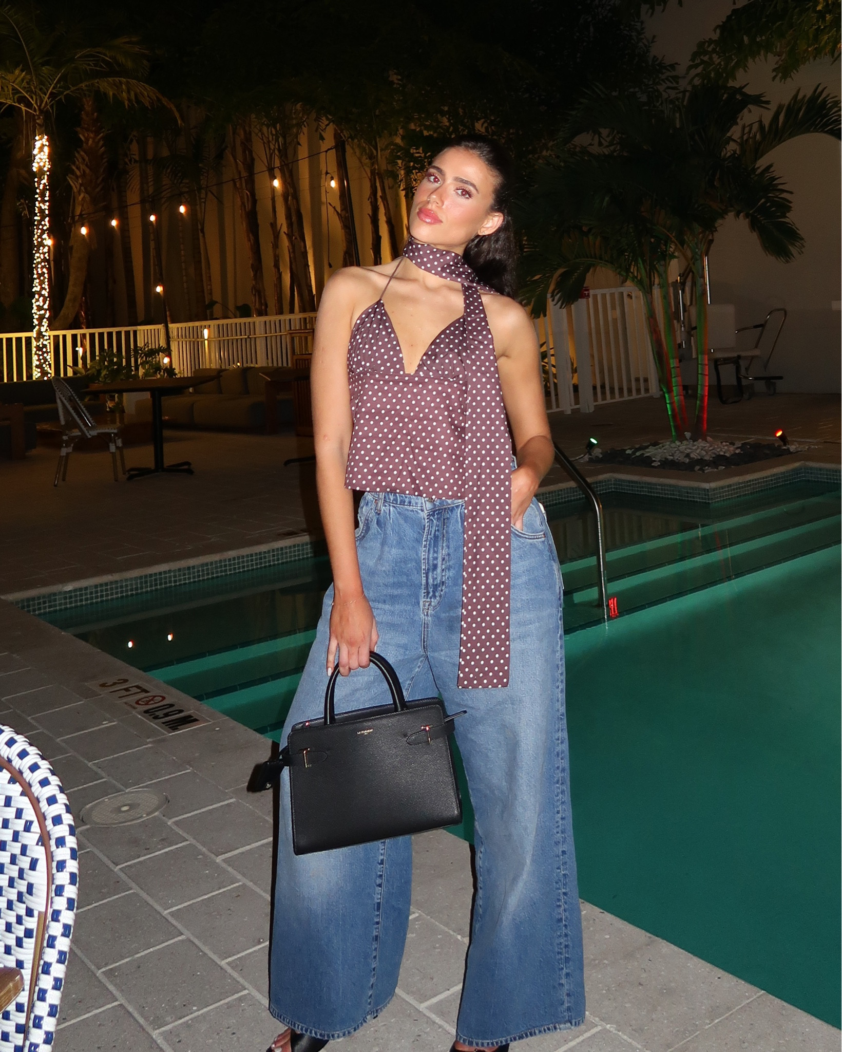 Cute and stylish going out outfit and going out top. Baggy cool jeans, classic black purse, tiny black heels! 

#LTKStyleTip #LTKBeauty #LTKParties