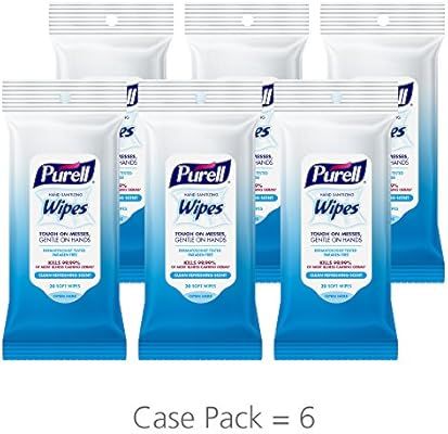 PURELL Hand Sanitizing Wipes, Clean Refreshing Scent, 20 Count Travel Pack (Pack of 6) - 9124-09-... | Amazon (US)