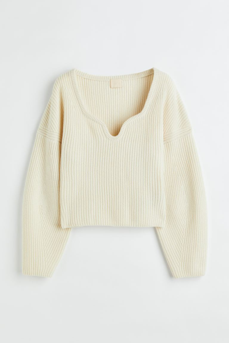 Rib-knit wool jumper | H&M (UK, MY, IN, SG, PH, TW, HK)