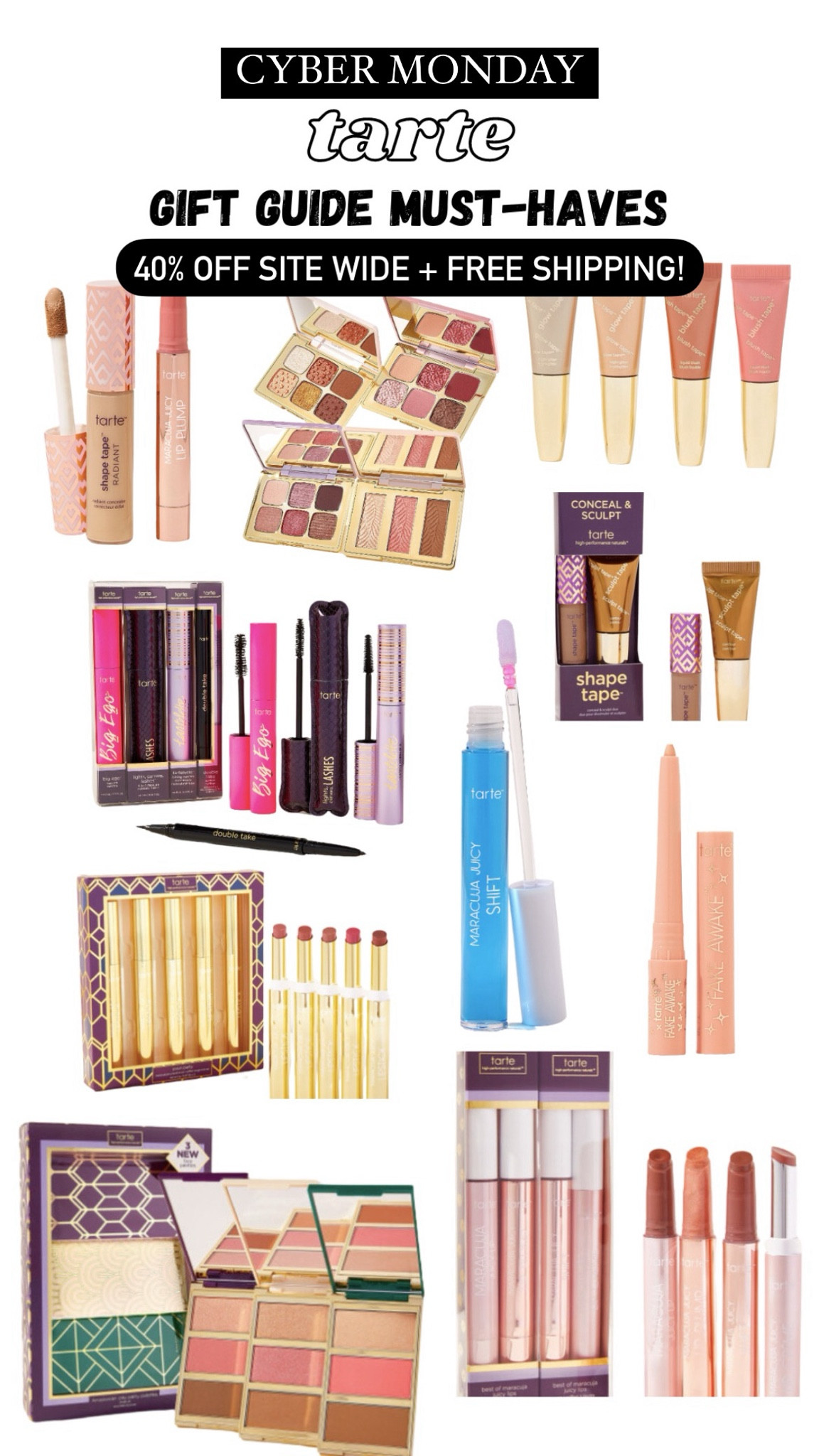 TARTE CYBER MONDAY 🔥 40% off SITE WIDE + FREE shipping! Shop some of my favorite products below

#LTKbeauty #LTKCyberWeek #LTKsalealert