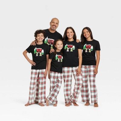 Holiday Cream Tartan Plaid Fleece Matching Family Pajama Pants Collection - Wondershop™ | Target