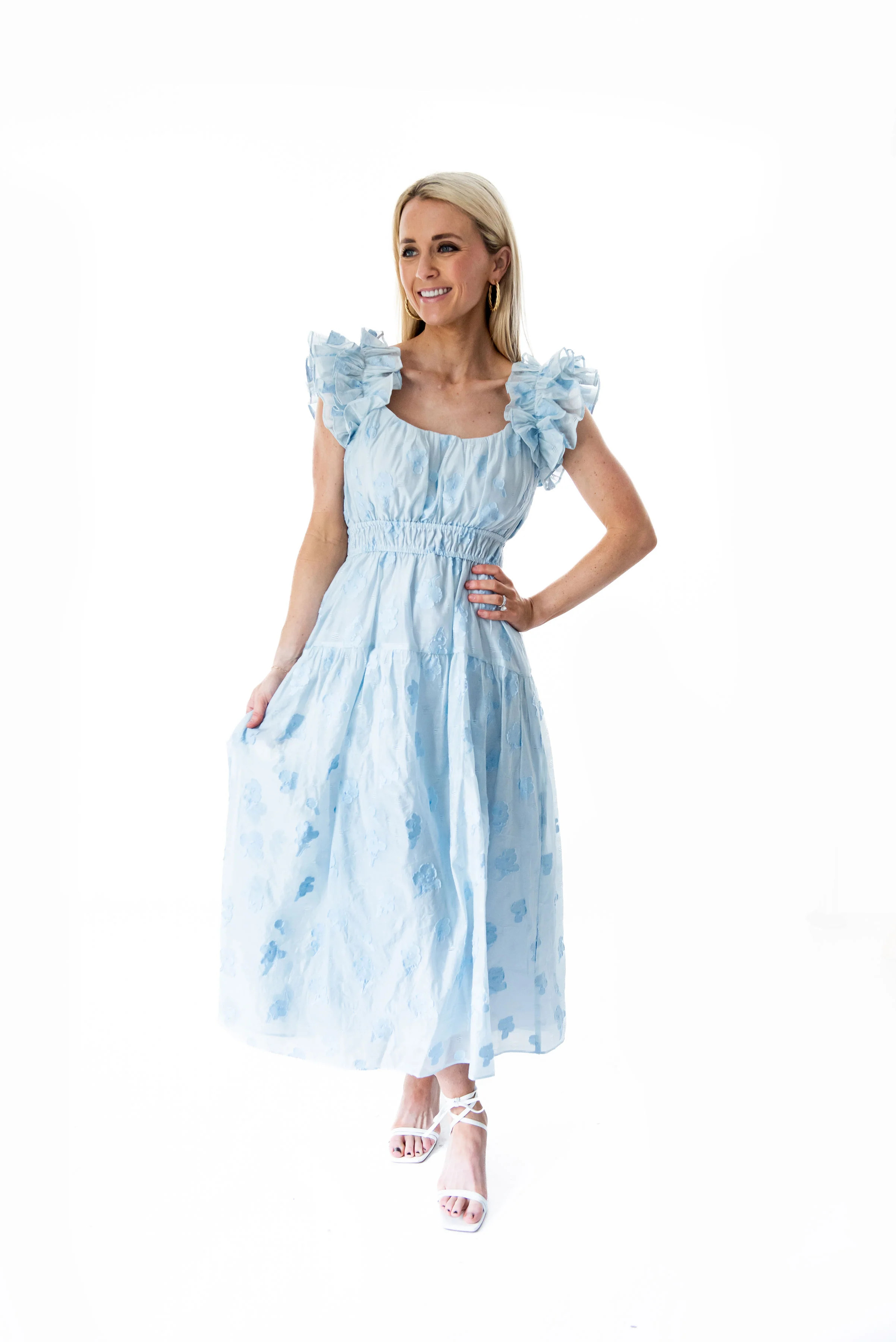 Remi Dress in Blue Floral | Minette