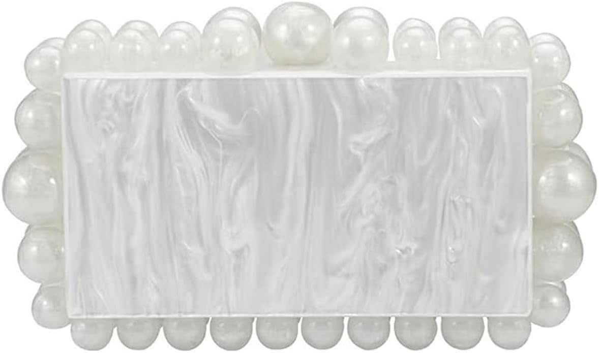 CUXVA Acrylic Evening Clutch Bag for Women Glitter Marble Purse Handbag for Wedding Cocktail Part... | Amazon (US)