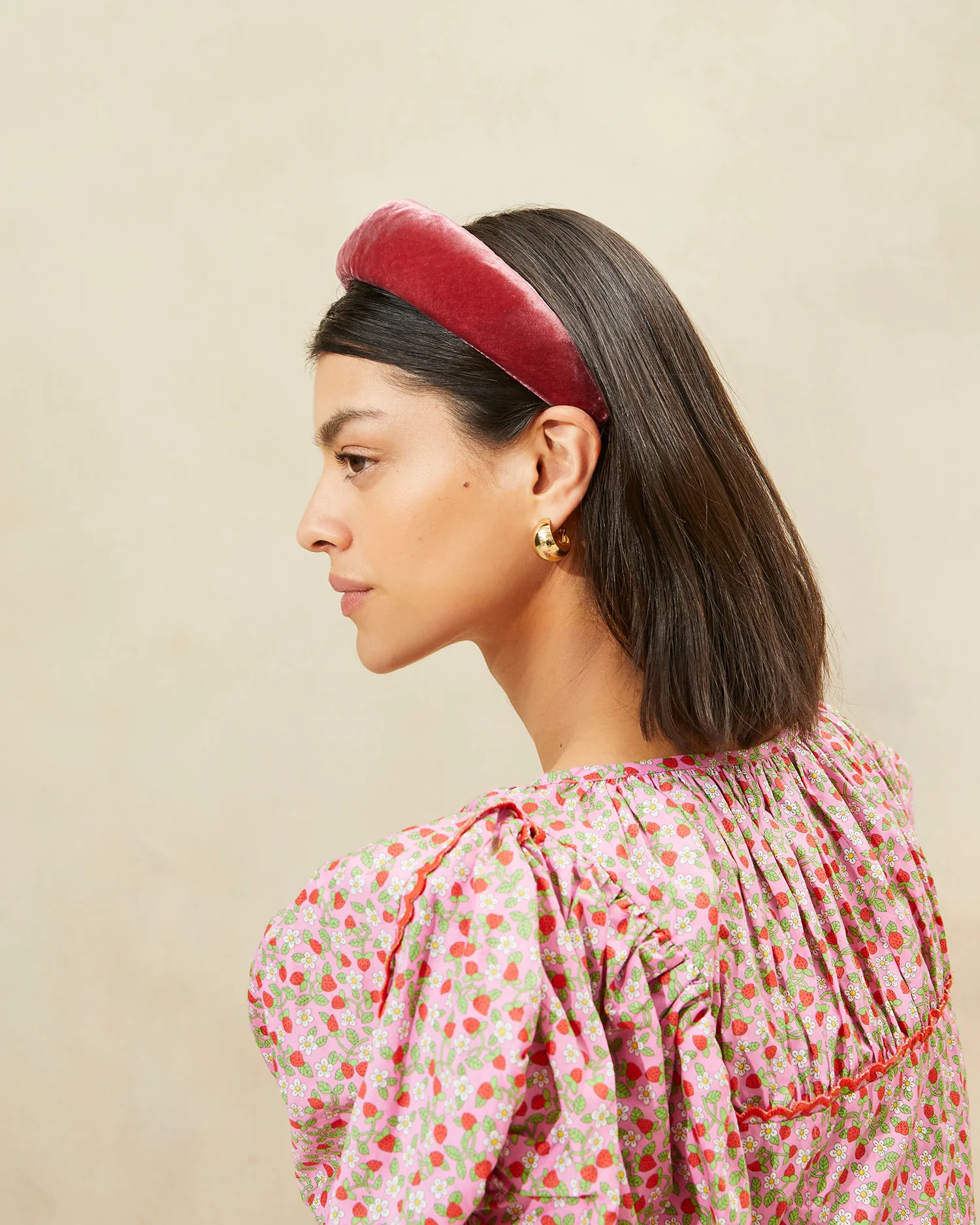 Bellamy Tea Rose Velvet Headband | Loeffler Randall