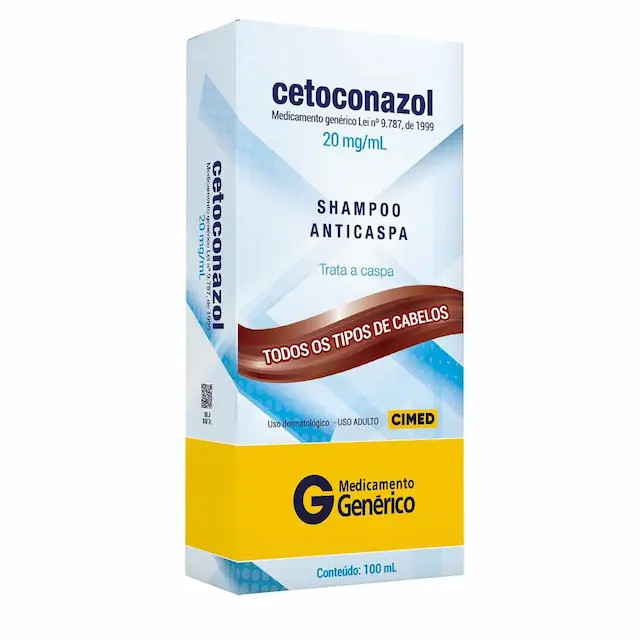Cetoconazol 20mg/ml Shampoo Anticaspa 100ml Cimed Genérico | DrogaRaia (BR)