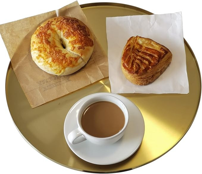 FREELOVE Gold Serving Tray, Decorative Platters and Trays for Perfume Jewelry Comestics Food Coff... | Amazon (US)