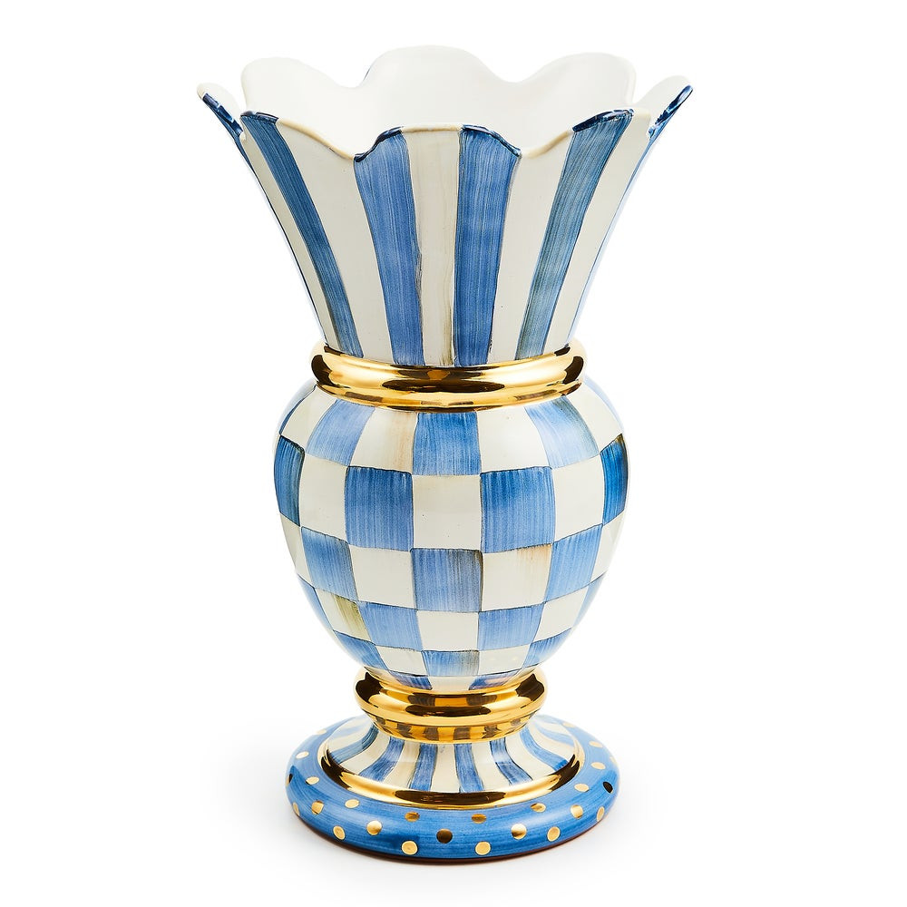 Royal Check Great Vase | MacKenzie-Childs