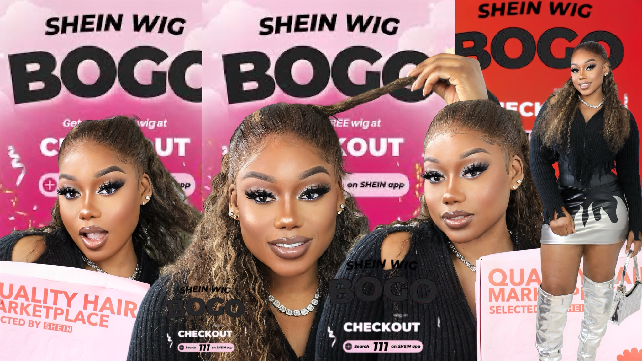 Hello, bosses. Shein is currently offering a buy one, get one sale on wigs. I received some wigs to review and wanted to inform you about how you can take advantage of the Shein BOGO sale on wigs.

#LTKBeauty #LTKFindsUnder50 #LTKWatchNow