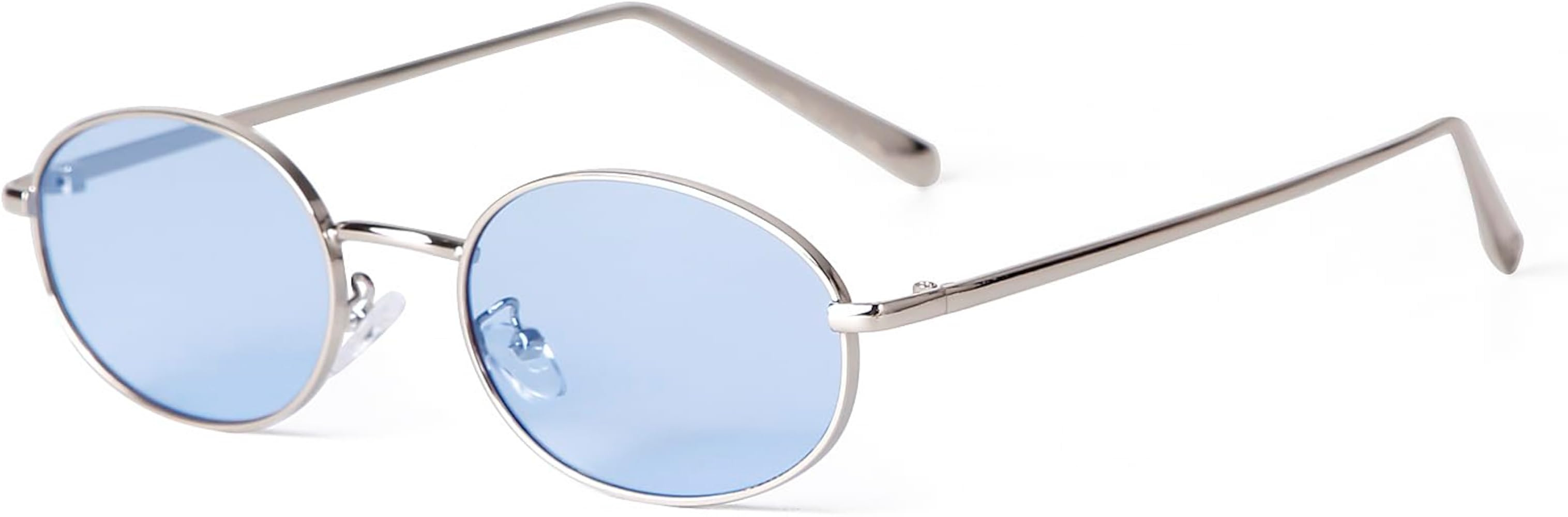 ADE WU Trendy Retro Oval Sunglasses for Women Men 2026 90s Sun Glasses | Amazon (US)