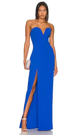 Amanda Uprichard x REVOLVE Cherri Gown in Blue. - size L (also in M, S, XL, XS) | Revolve Clothing (Global)