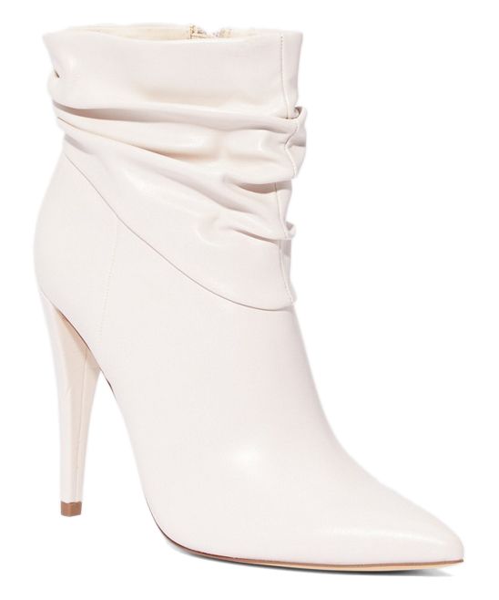 JustFab Women's Casual boots WHITE - White Alyssa Bootie - Women | Zulily