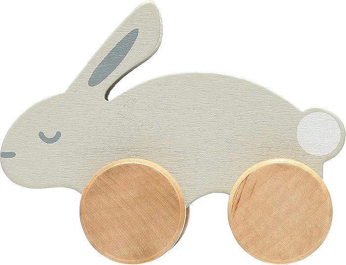 Pearhead Montessori Wooden Bunny Push-Pull Toy for Toddlers – Baby Easter Basket, Easter Bunny ... | Amazon (US)