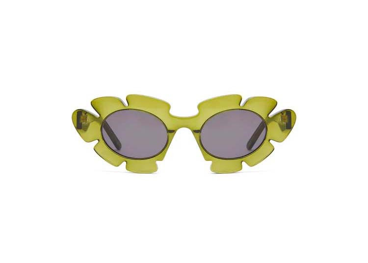 Women's LOEWE Flower Sunglasses in injected Nylon in Cactus Green (G000270X03 4510) | StockX