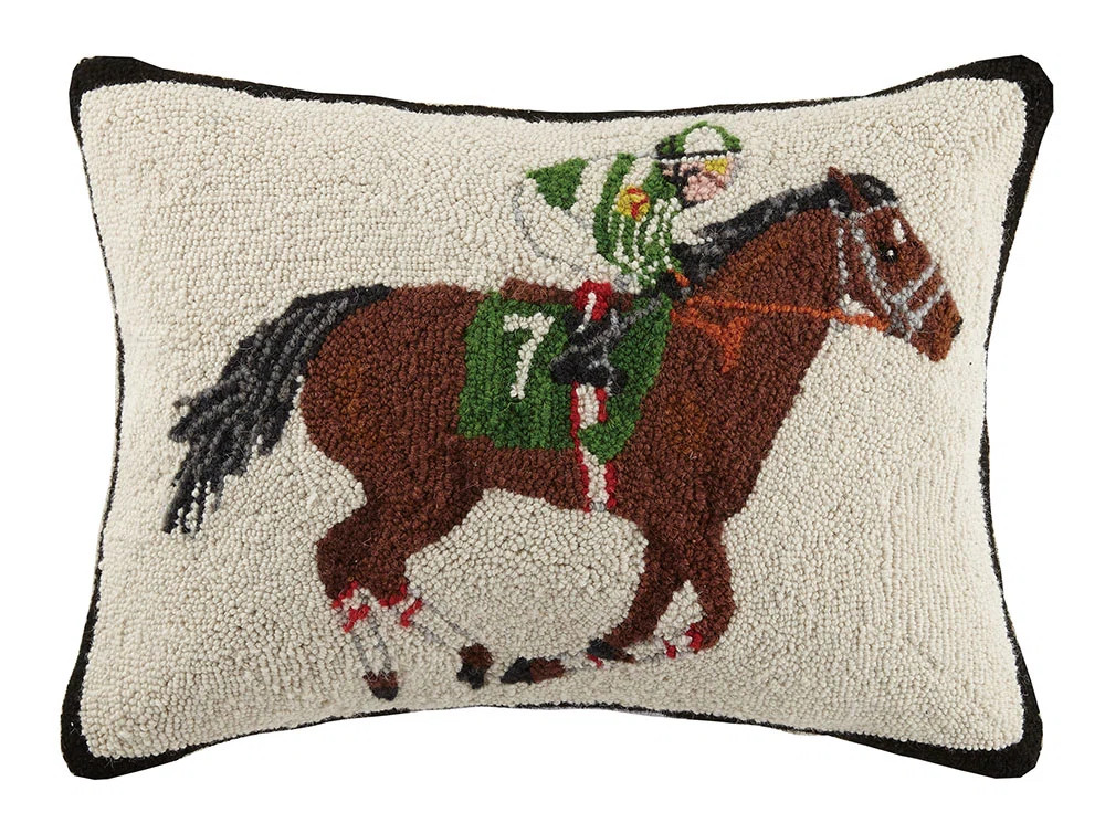 Equestrian Racer 100% Cotton Lumbar Pillow | Wayfair North America