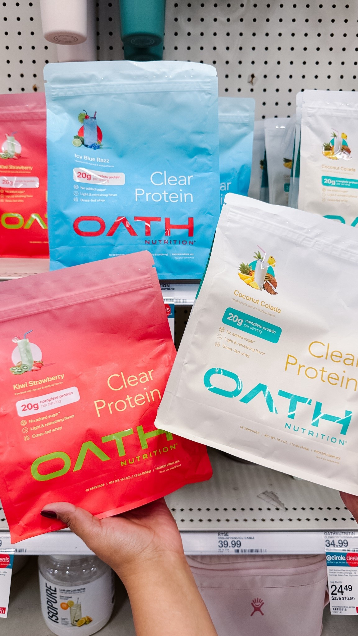 HIGH PROTEIN SNACKS GLP-1 FRIENDLY 

I’ve been obsessed with this clear whey protein by Oath. It’s got 20 grams of protein, only 100 calories per service, and is the perfect refreshing beverage! My favorite flavors are the watermelon Fresca and mango pineapple!

Protein snacks, liquid protein, clear protein, oath protein, wellness journey essentials, glp1, smiles and pearls 

#LTKfitnessgoals #LTKselfcare #LTKPetite