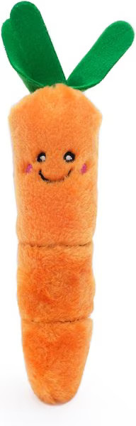 ZippyClaws Kickerz Carrot Cat Plush Toy with Catnip, Orange | Chewy.com
