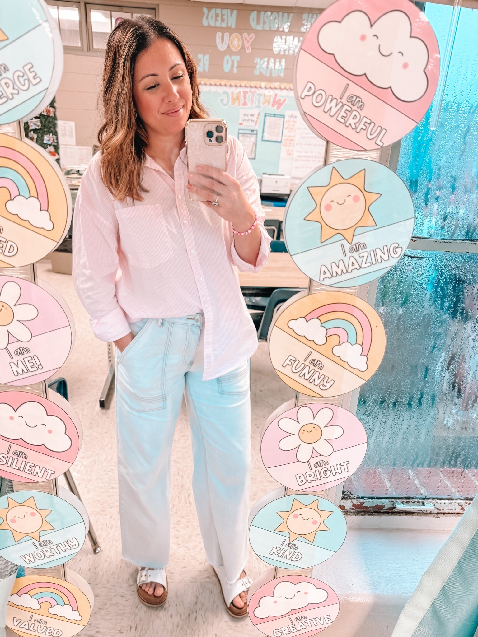 Teacher OOTD complete with a friendship bracelet 
Jeans : And Now This Sz 30
Shirt: And Now This size lg 
These are low in stock so I would def grab them! I get compliments on these jeans every time I wear them! 


#LTKStyleTip #LTKFindsUnder50 #LTKMidsize