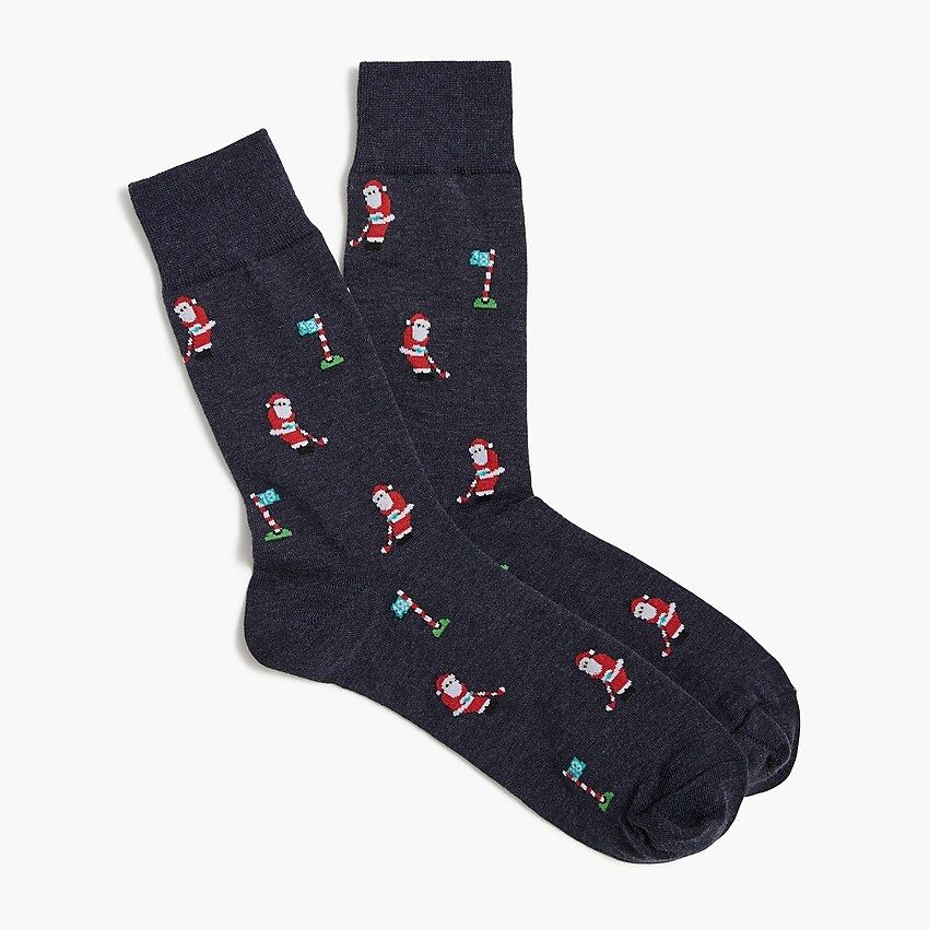 Golfing Santa socks | J.Crew Factory