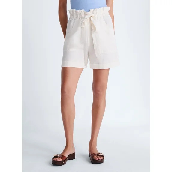Scoop Women's Paperbag Shorts, 5'' Inseam, Sizes XS-XXL | Walmart (US)