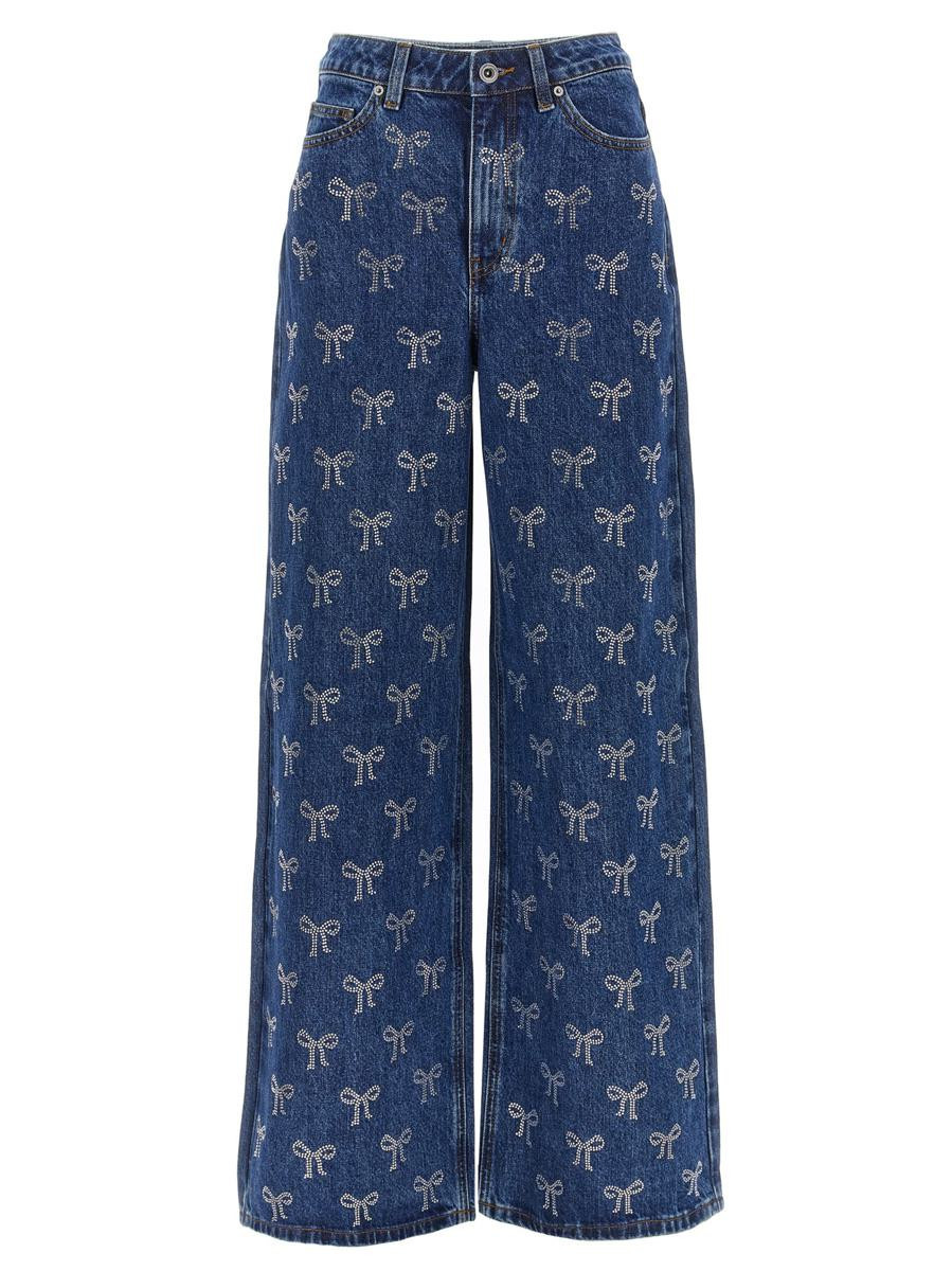 Self-Portrait 'Rhinestone Bow' Jeans | Baltini