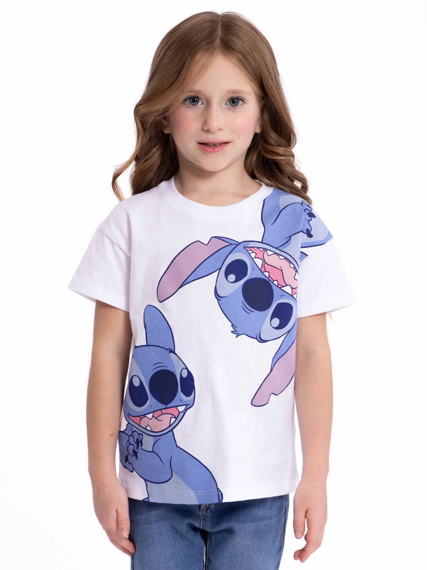 Disney Lilo and Stitch Toddler Boys or Girls Short Sleeve Crewneck T-Shirt, Sizes 12M-5T | Walmart (US)