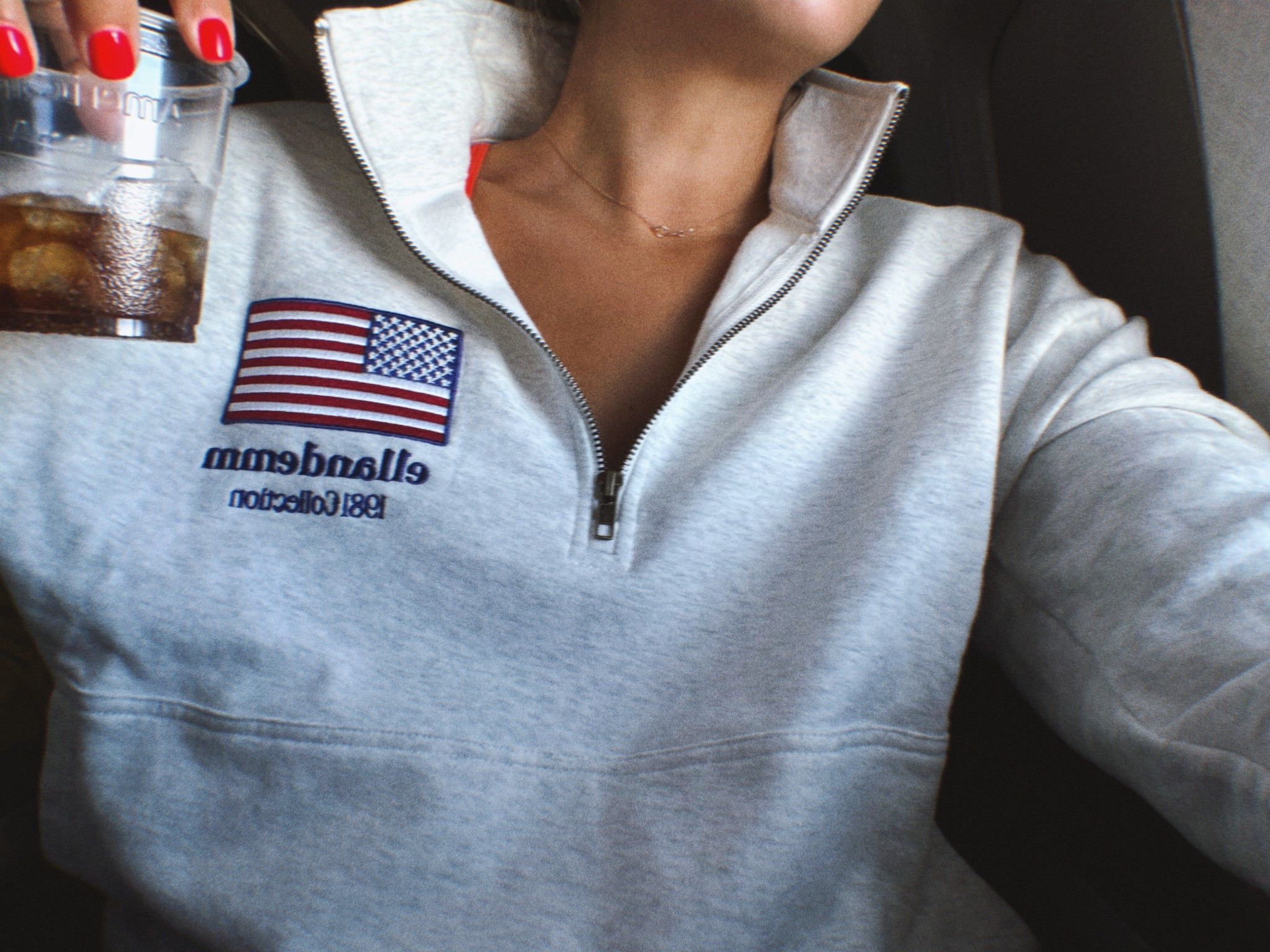 Pull over half zip American flag super comfy. Elleandemm 

#LTKActive #LTKTravel #LTKStyleTip