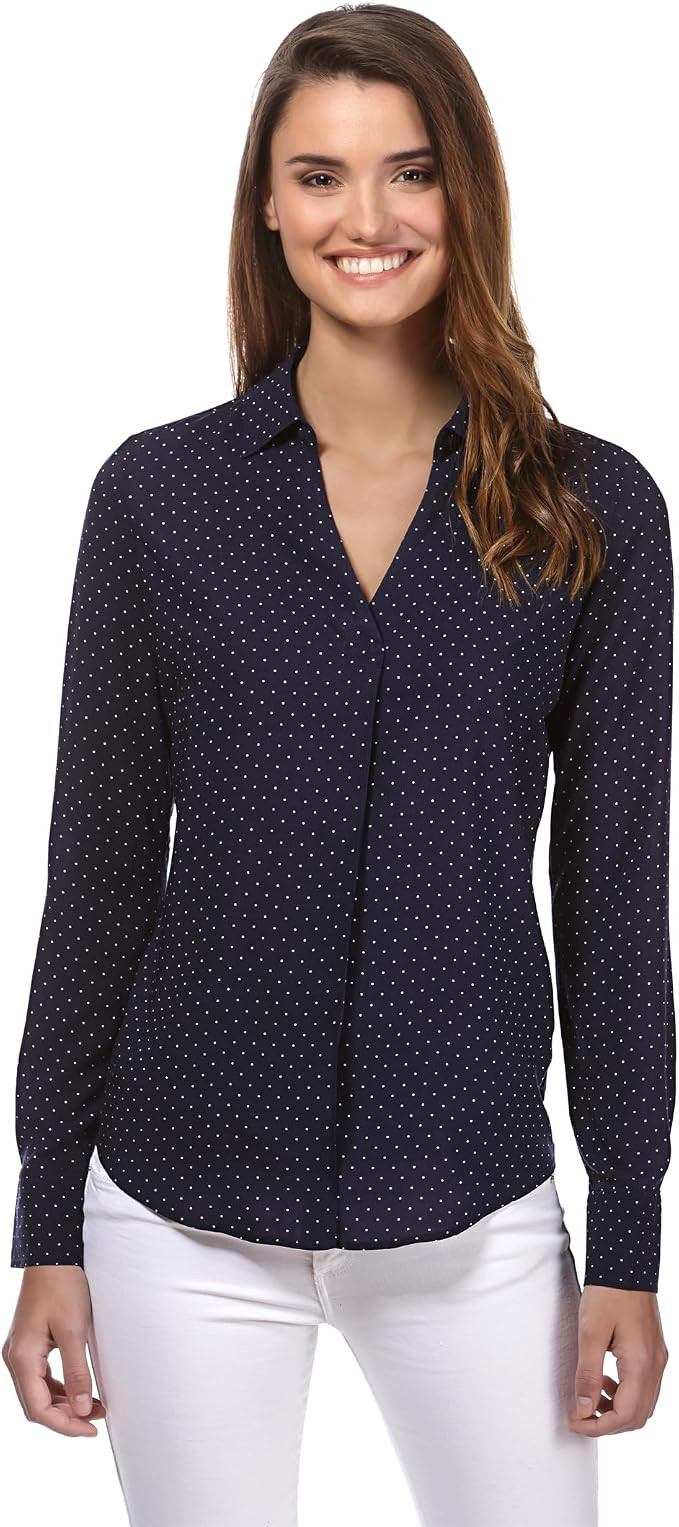 Vincenzo Boretti Blusa, Taglio Giusto, Colletto della Camicia | Amazon (IT)
