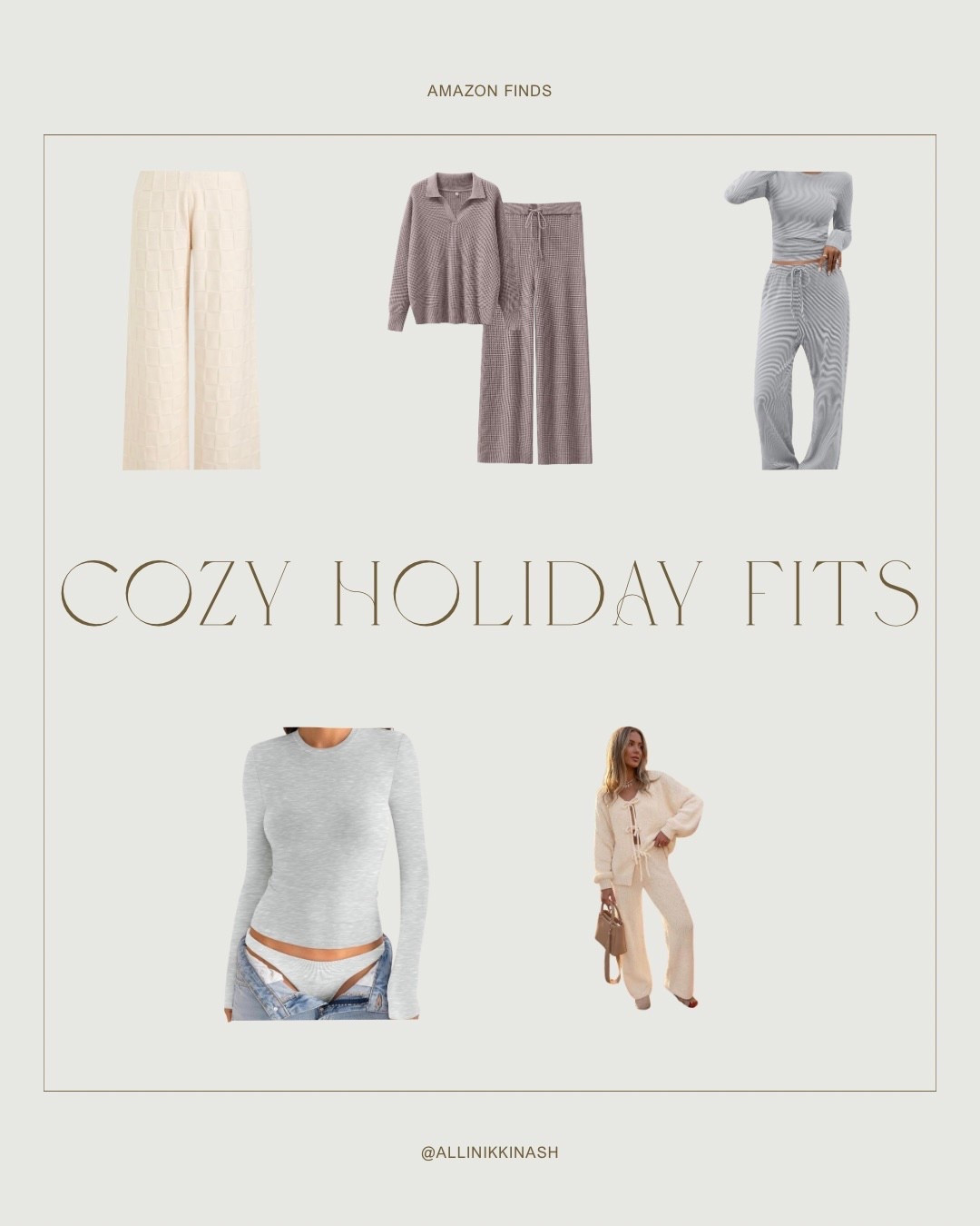 I’m wearing a size small in all of these except for the grey top!

#LTKSeasonal #LTKTravel #LTKGiftGuide