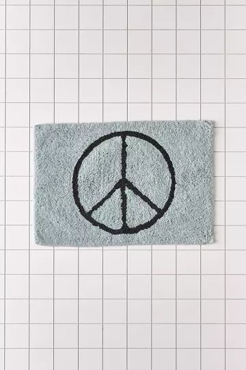 Peace Sign Bath Mat | Urban Outfitters (US and RoW)