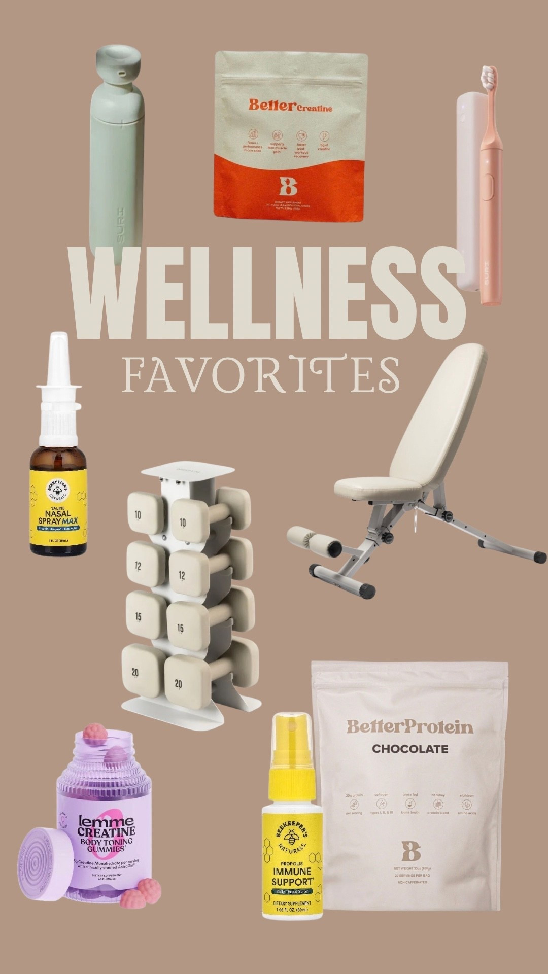 Wellness Favorites.
Use code BIRDY10 for 10% off BetterDaysCo 🤍

#wellness
#healthyliving

#LTKselfcare #LTKActive #LTKfitnessgoals