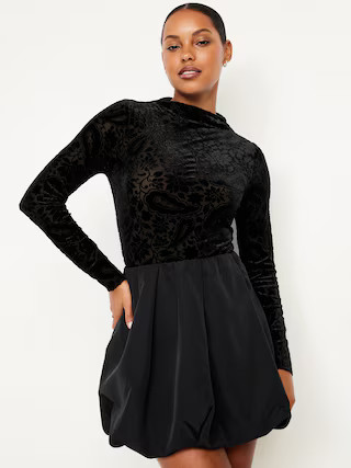 Taffeta Bubble Mini Skirt | Old Navy (US)